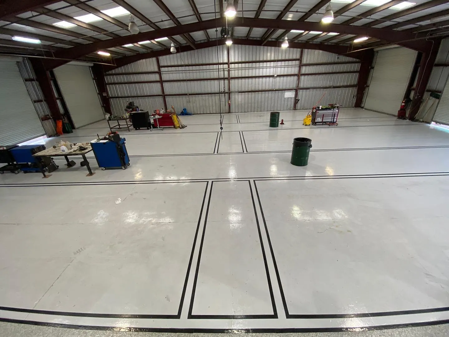 Premier 1 Trucking Facility — Truck maintenance shop · Epoxy & safety lines, view 2