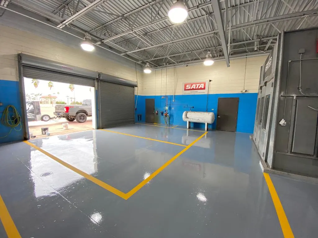 UTRGV Body Shop — Automotive body shop · Epoxy & safety lines