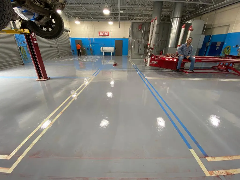 UTRGV Body Shop — Automotive body shop · Epoxy & safety lines, view 3